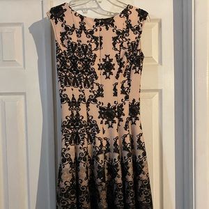 Danny and Nicole black and pink sleeveless dress